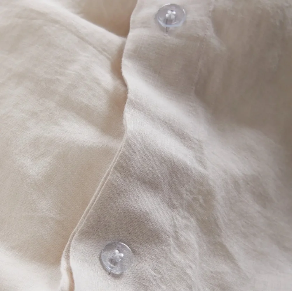 Quince European Linen Duvet Cover Set - King/Cali King - Sand